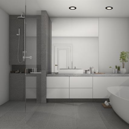 Briloner 7049015 - stmievateľné kúpeľňové podhľadové svietidlo LED/6W/230V 3000K IP44 čierne