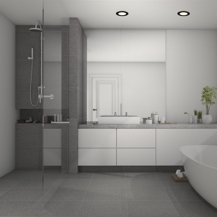 Briloner 7049015 - stmievateľné kúpeľňové podhľadové svietidlo LED/6W/230V 3000K IP44 čierne