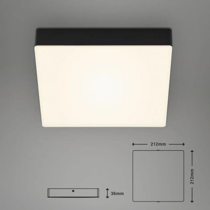 Briloner 7070-015 - LED Stropné svietidlo FLAME LED/16W/230V čierna