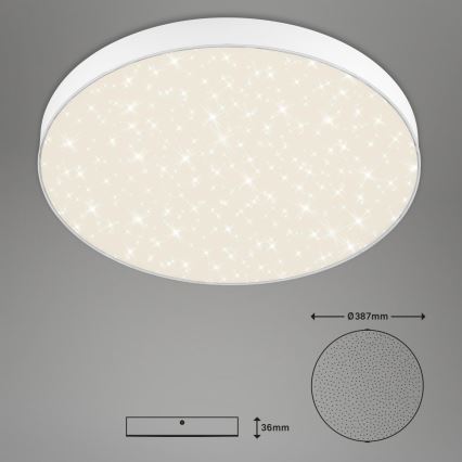 Briloner 7075-416 - LED Stropné svietidlo STAR SKY LED/24,5W/230V 4000K pr. 38 cm biela