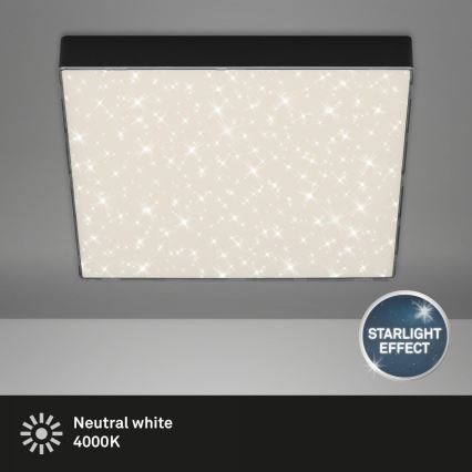 Briloner 7078-415 - LED Stropné svietidlo STAR SKY LED/21W/230V 4000K 28x28 cm čierna