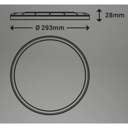 Briloner 7079-015 - LED Stmievateľné stropné svietidlo SLIM LED/18W/230V 2700-6500K + diaľkové ovládanie