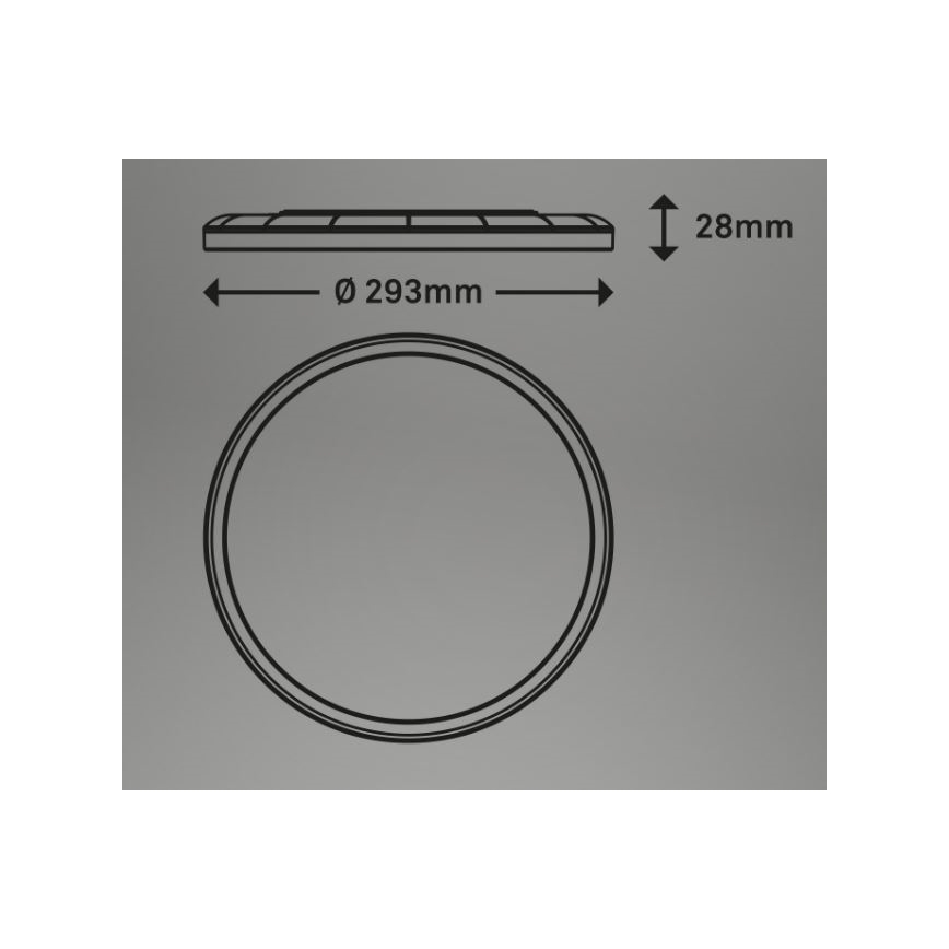 Briloner 7079-016 - LED Stmievateľné stropné svietidlo SLIM LED/18W/230V 2700-6500K + diaľkové ovládanie