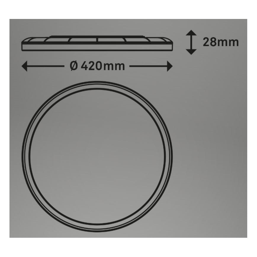Briloner 7080-015 - LED Stmievateľné stropné svietidlo SLIM LED/22W/230V 2700-6500K + diaľkové ovládanie
