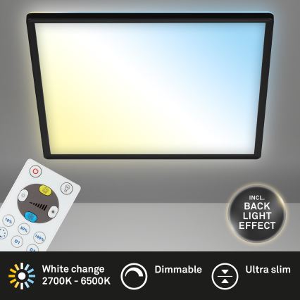 Briloner 7081-015 - LED Stmievateľné stropné svietidlo SLIM LED/18W/230V 2700-6500K + diaľkové ovládanie