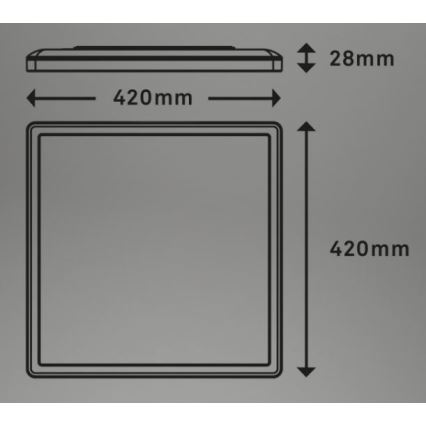 Briloner 7082-016 - LED Stmievateľné stropné svietidlo SLIM LED/22W/230V 2700-6500K + diaľkové ovládanie