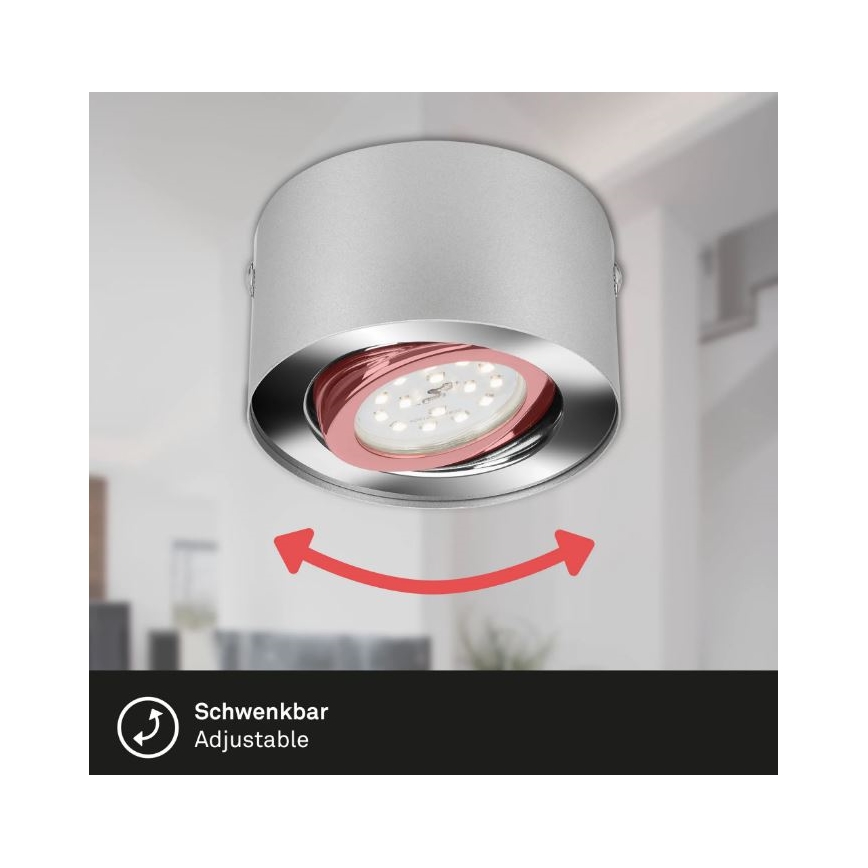 Briloner 7121-014 - LED Bodové svietidlo TUBE 1xLED/5W/230V okrúhly