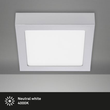 Briloner 7123-414 - LED Stropné svietidlo FIRE LED/12W/230V strieborná