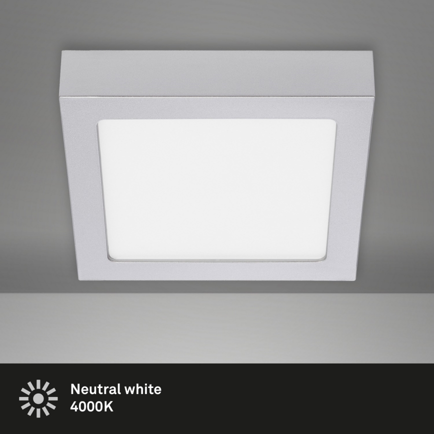 Briloner 7123-414 - LED Stropné svietidlo FIRE LED/12W/230V strieborná
