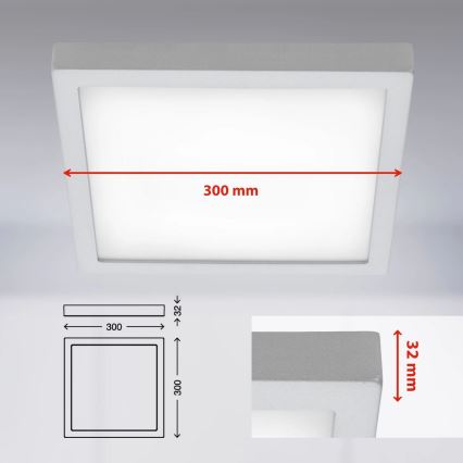 Briloner 7142-414 - LED Stropné svietidlo FIRE LED/21W/230V 4000K