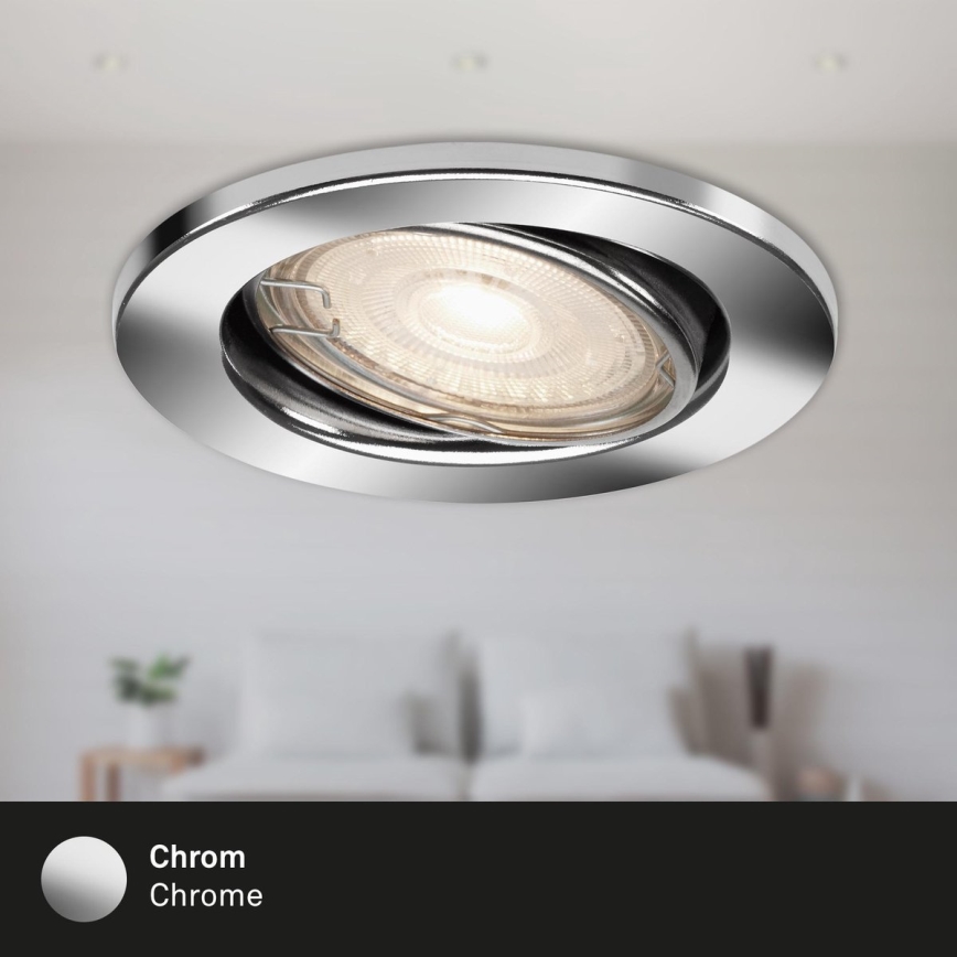 Briloner 7144-038 - SADA 3x LED Kúpeľňové podhľadové svietidlo SLIDE GU10/3,5W/230V IP23