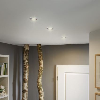 Briloner 7144-039 - Sada 3x LED Kúpeľňové podhľadové svietidlo SLIDE 1xGU10/4W/230V IP23