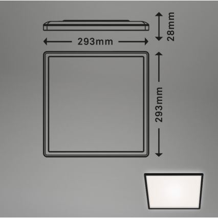 Briloner 7156-415 - LED Stropné svietidlo SLIM LED/18W/230V