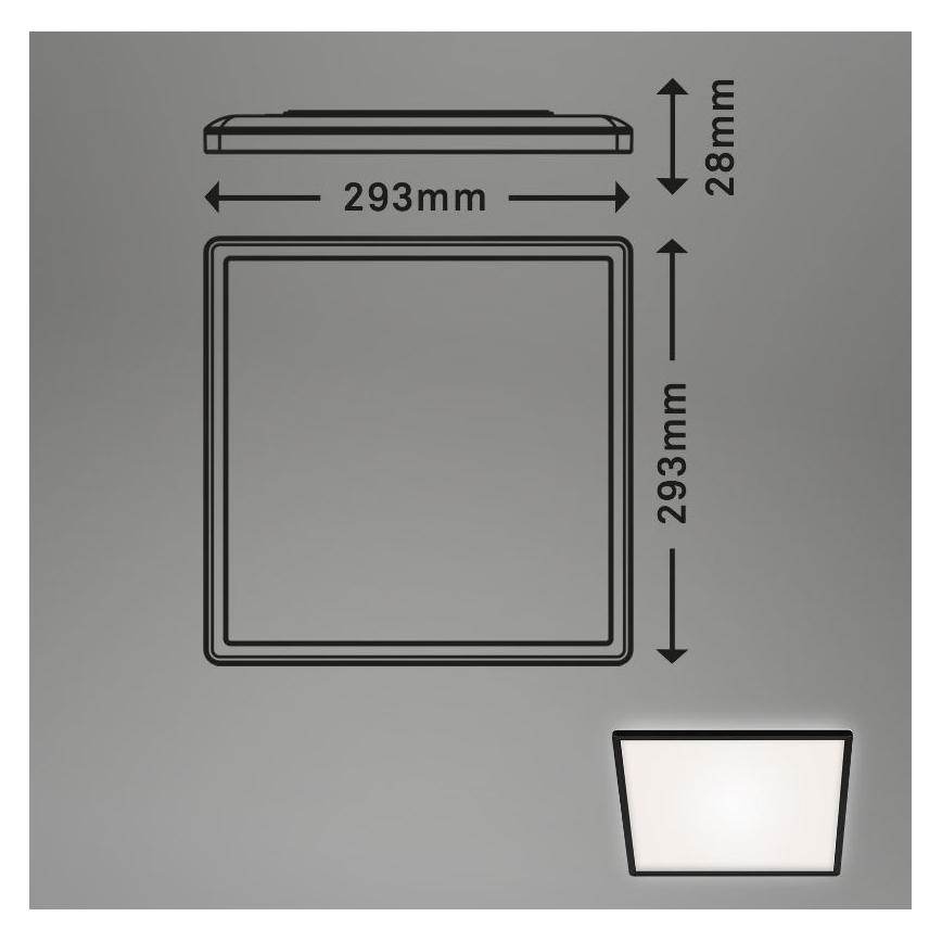 Briloner 7156-415 - LED Stropné svietidlo SLIM LED/18W/230V