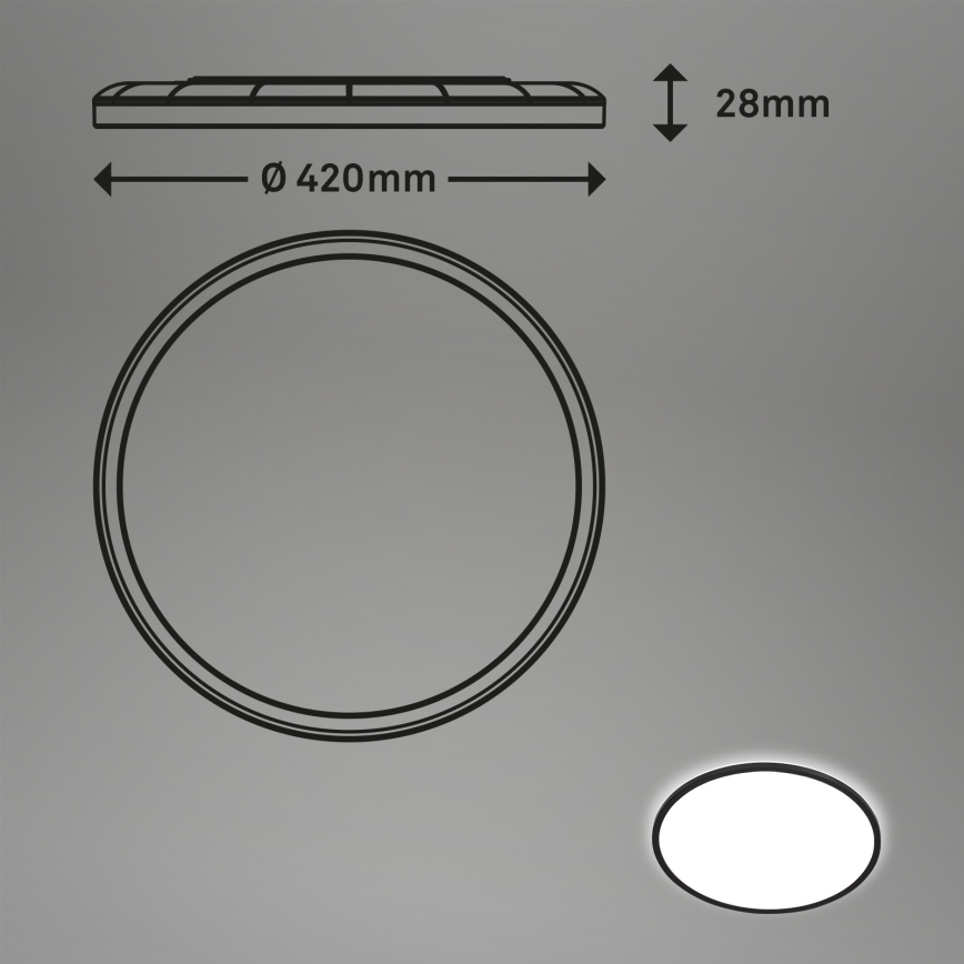 Briloner 7157-415 - LED Stropné svietidlo SLIM LED/22W/230V pr. 42 cm