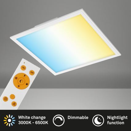 Briloner 7179-016 - LED Stmievateľné stropné svietidlo PIATTO LED/24W/230V 3000-6500K + diaľkové ovládanie