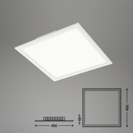 Briloner 7179-016 - LED Stmievateľné stropné svietidlo PIATTO LED/24W/230V 3000-6500K + diaľkové ovládanie