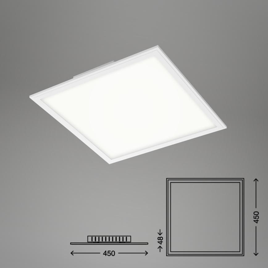 Briloner 7179-016 - LED Stmievateľné stropné svietidlo PIATTO LED/24W/230V 3000-6500K + diaľkové ovládanie