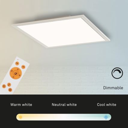 Briloner 7194-016 - LED  Stmievateľné stropné svietidlo SIMPLE LED/18W/230V 3000-6500K + diaľkové ovládanie