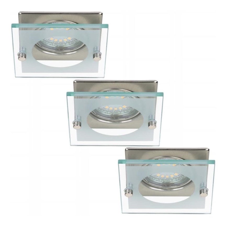 Briloner 7202-032 - SADA 3x LED Kúpeľňové podhľadové svietidlo ATTACH 1xGU10/4W/230V
