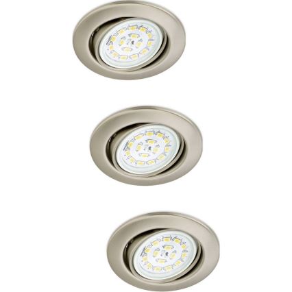 Briloner 7208-032 - SADA 3xLED Podhľadové svietidlo ATTACH 3xGU10/5W/230V