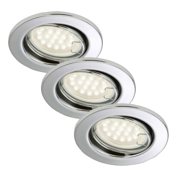 Briloner 7208-038 - SADA 3xLED Podhľadové svietidlo ATTACH 3xGU10/3W/230V 210lm