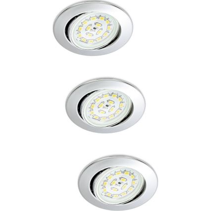 Briloner 7208-038 - SADA 3xLED Podhľadové svietidlo ATTACH 3xGU10/3W/230V 210lm