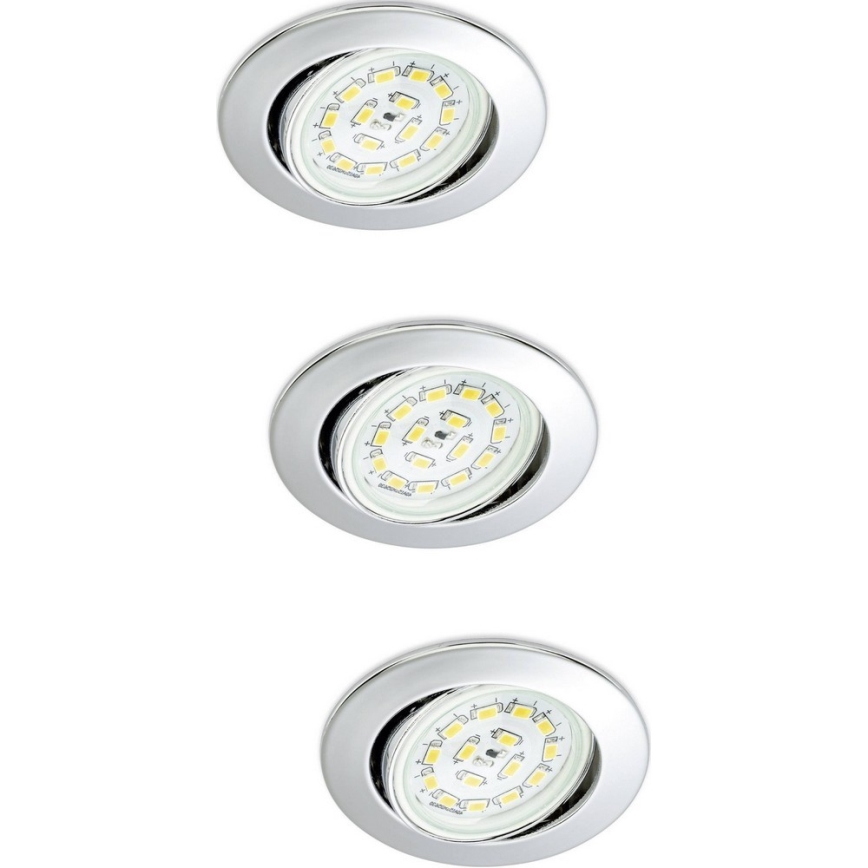Briloner 7208-038 - SADA 3xLED Podhľadové svietidlo ATTACH 3xGU10/3W/230V 210lm