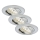 Briloner 7209-039 - SADA 3x LED Kúpeľňové podhľadové svietidlo ATTACH LED/5W/230V IP23 matný chróm