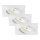 Briloner 7210-036 - SADA 3x LED Kúpeľňové podhľadové svietidlo ATTACH LED/5W/230V IP23 biela