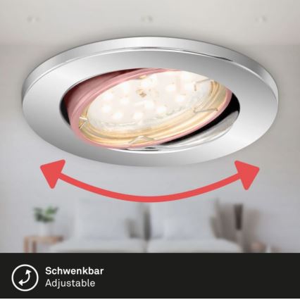 Briloner 7219-038 - SADA 3x LED Stmievateľné kúpeľňové podhľadové svietidlo 1xGU10/5W/230V IP23