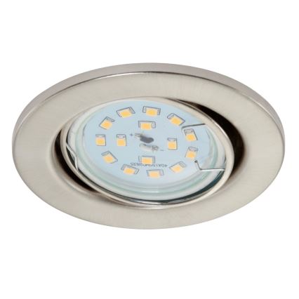 Briloner 7220-032 - SADA 3x LED Kúpeľňové podhľadové svietidlo FIT 1xGU10/5W/230V matný nikel