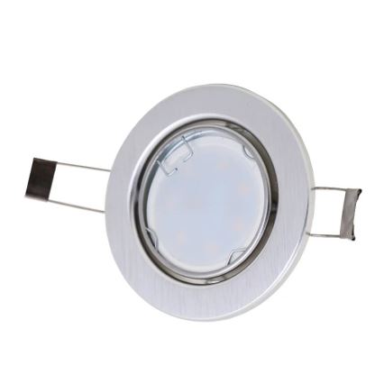 Briloner 7221-039 - SADA 3x LED Kúpeľňové podhľadové svietidlo 1xGU10/3W/230V IP23 strieborná