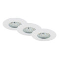 Briloner 7231-036 - SADA 3x LED Stmievateľné kúpeľňové podhľadové svietidlo LED/5,5W/230V IP44