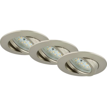 Briloner 7232-032 - SADA 3 ks stmievateľných LED kúpeľňových podhľadových svietidiel ATTACH LED/5,5W/230V IP23