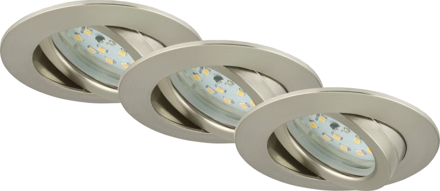 Briloner 7232-032 - SADA 3 ks stmievateľných LED kúpeľňových podhľadových svietidiel ATTACH LED/5,5W/230V IP23