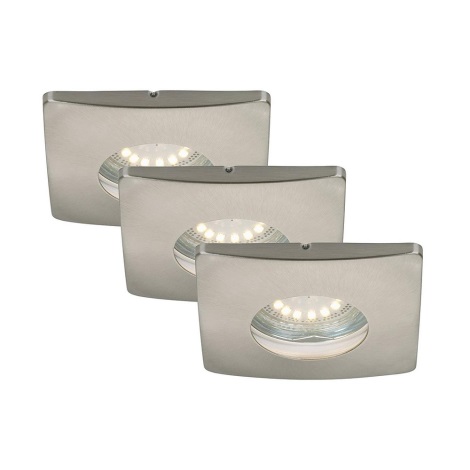 Briloner 7239-032 - SADA 3x LED Kúpeľňové podhľadové svietidlo ATTACH 1xGU10/4W/230V IP44
