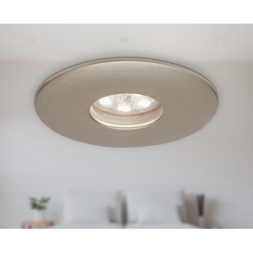 Briloner 7240-032 - SADA 3x LED Kúpeľňové podhľadové svietidlo ATTACH LED/1,8W/230V IP44 matný chróm