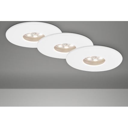 Briloner 7240-036 -SADA 3x LED Kúpeľňové podhľadové svietidlo ATTACH LED/1,8W/230V IP44 biela