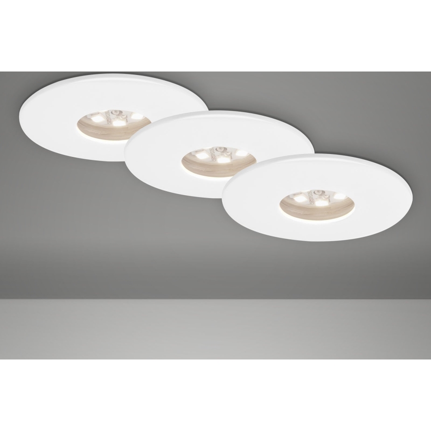 Briloner 7240-036 -SADA 3x LED Kúpeľňové podhľadové svietidlo ATTACH LED/1,8W/230V IP44 biela