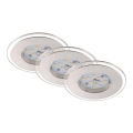 Briloner 7257-039 - SADA 3x LED Kúpeľňové podhľadové svietidlo ATTACH LED/4,5W/230V IP44