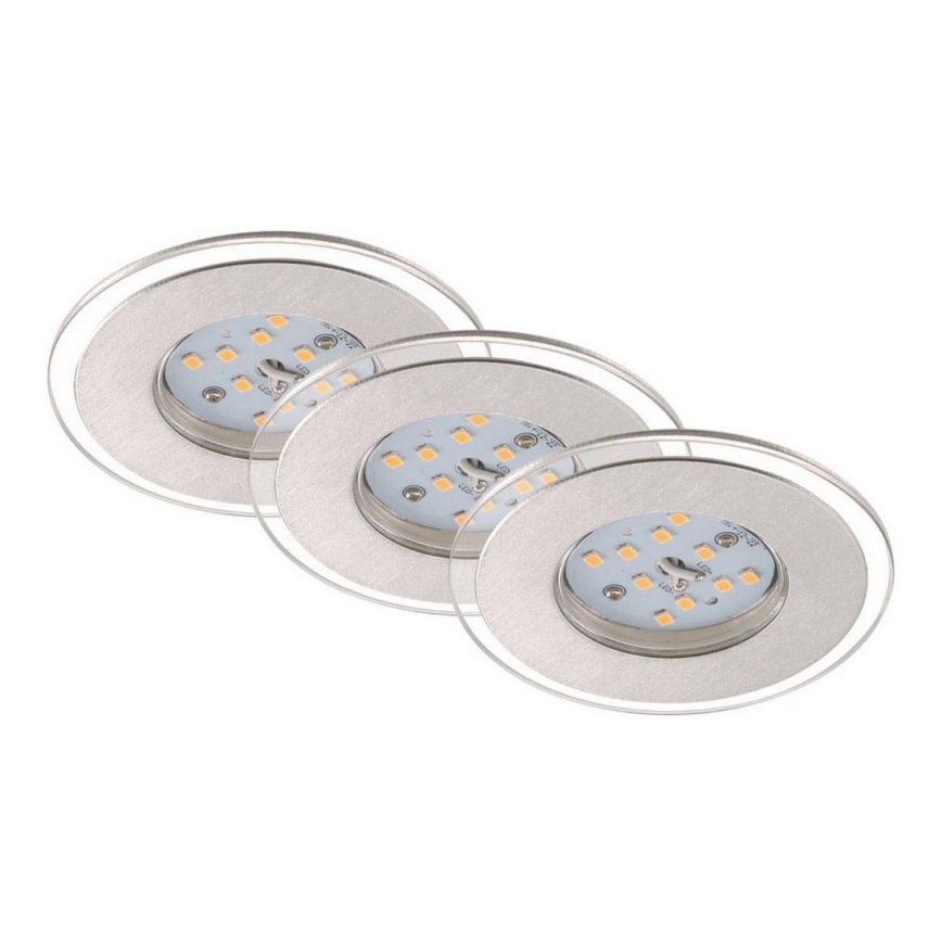Briloner 7257-039 - SADA 3x LED Kúpeľňové podhľadové svietidlo ATTACH LED/4,5W/230V IP44