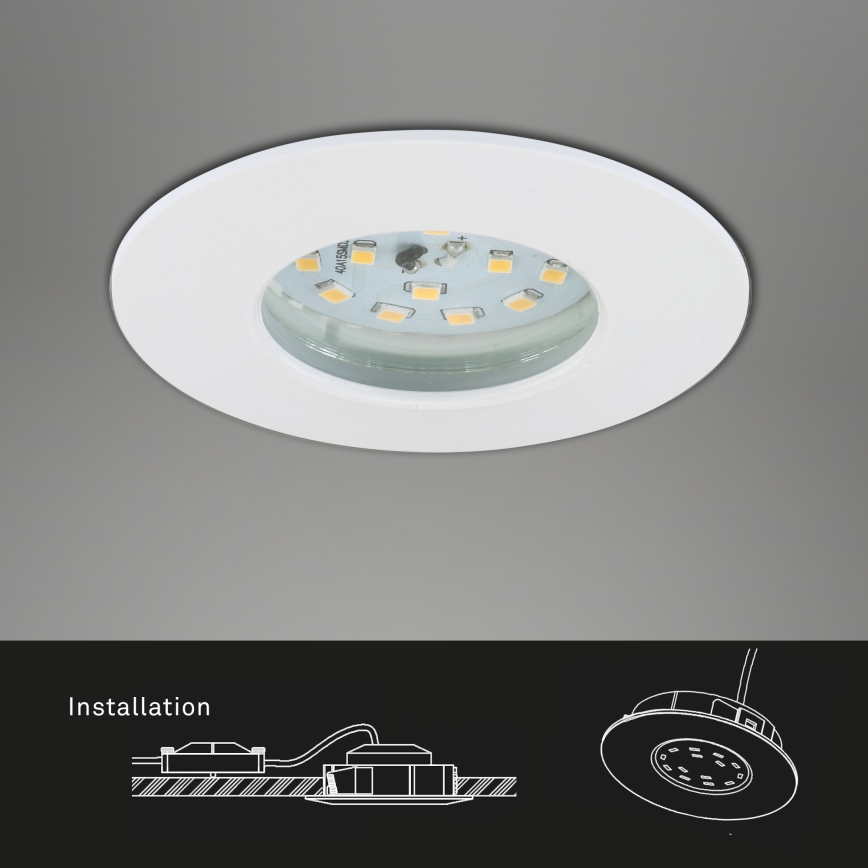 Briloner 7295-016 - LED Stmievateľné kúpeľňové podhľadové svietidlo ATTACH LED/6,5W/230V IP44