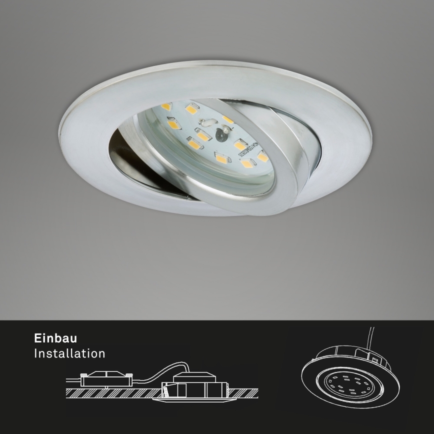 Briloner 7296-019 - LED Stmievateľné kúpeľňové podhľadové svietidlo LED/6,5W/230V IP23