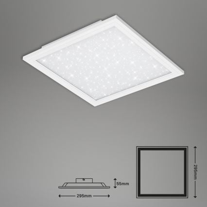 Briloner 7301-016 - LED Stmievateľné stropné svietidlo STARRY SKY LED/18W/230V 3000-6000K + diaľkové ovládanie