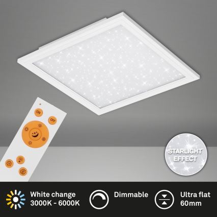 Briloner 7302-016 - LED Stmievateľné stropné svietidlo STARRY SKY LED/23W/230V 3000-6000K + diaľkové ovládanie