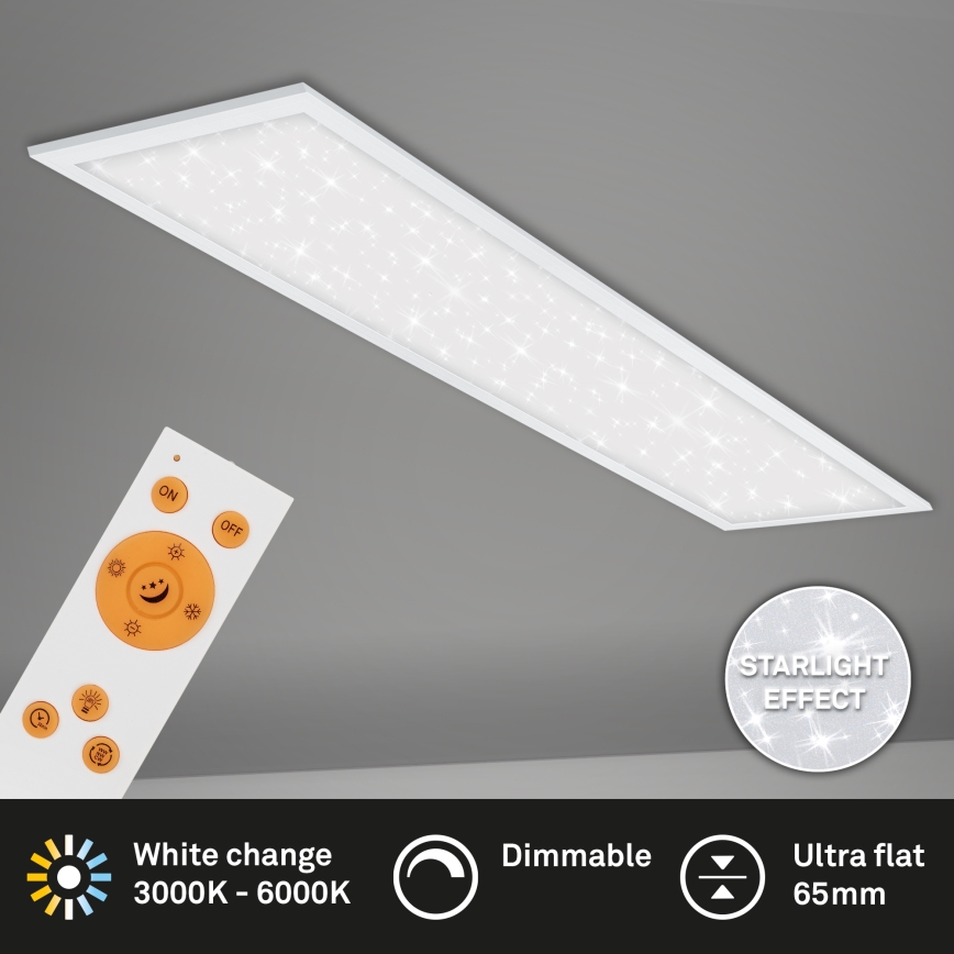Briloner 7304-016 - LED Stmievateľné stropné svietidlo STARRY SKY LED/36W/230V 3000-6000K + diaľkové ovládanie