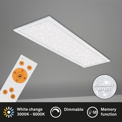 Briloner 7308-016 - LED Stmievateľné stropné svietidlo STARRY SKY LED/24W/230V 3000-6000K + diaľkové ovládanie