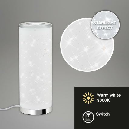 Briloner 7332-018 - LED Stolná lampa STARRY SKY 1xGU10/5W/230V biela