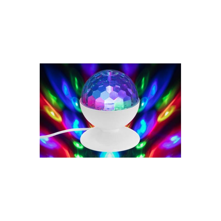 Briloner 7357-016 - LED stolná disko guľa DISCO LIGHT 1xE27/3W/230V